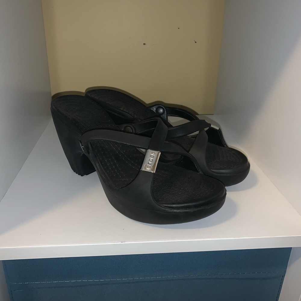 Heeled Crocs